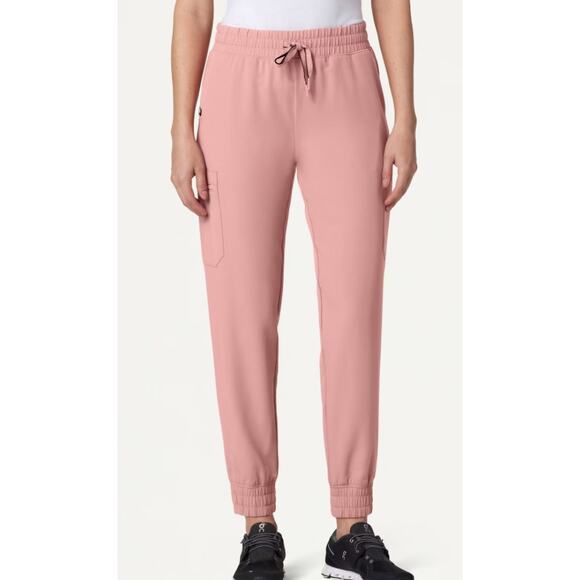 Jaanuu Women's Mauve Neo Everyday Cargo Scrub Jogger - Size L - Picture 1 of 8